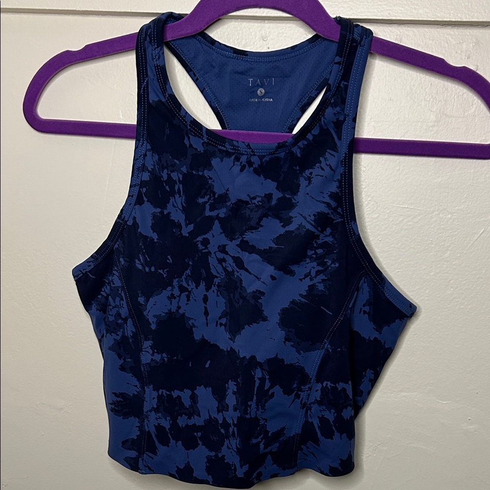 Tavi Blue Tie-Dye Sports Bra